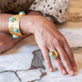 Blue Lagoon Statement Ring - Turquoise by Christina Greene