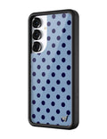 Polka Dot | Blue and Navy Blue Samsung Galaxy Case by Wildflower Cases