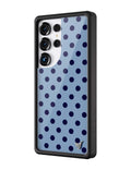 Polka Dot | Blue and Navy Blue Samsung Galaxy Case by Wildflower Cases
