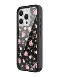 Black and Pink Floral iPhone Case by Wildflower Cases