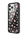 Black and Pink Floral iPhone Case by Wildflower Cases