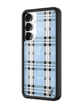 Plaid | Blue Samsung Galaxy Case by Wildflower Cases