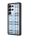 Plaid | Blue Samsung Galaxy Case by Wildflower Cases