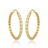Turquoise Hoop Earrings