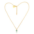 Turquoise Dainty Pendant Necklace by Christina Greene