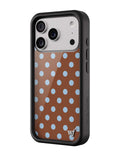 Polka Dot | Brown and Blue iPhone Case by Wildflower Cases