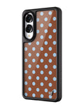 Polka Dot | Brown and Blue Samsung Galaxy Case by Wildflower Cases