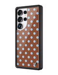 Polka Dot | Brown and Blue Samsung Galaxy Case by Wildflower Cases