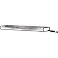 Bush Task Light Accessory, 23.38"w x 3.5"d x 1.2"h, Pewter