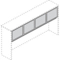 HON BL Series Hutch Doors, Glass, 13.25w x 17.38h, Silver/Frosted