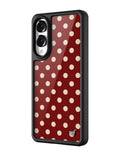 Polka Dot | Burgundy and Cream Samsung Galaxy Case by Wildflower Cases