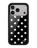 Polka Dot | Black and White iPhone Case by Wildflower Cases