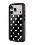 Polka Dot | Black and White iPhone Case by Wildflower Cases