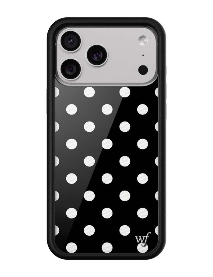 Polka Dot | Black and White iPhone Case by Wildflower Cases