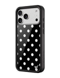 Polka Dot | Black and White iPhone Case by Wildflower Cases
