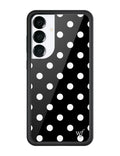 Polka Dot | Black and White Samsung Galaxy Case by Wildflower Cases