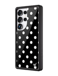 Polka Dot | Black and White Samsung Galaxy Case by Wildflower Cases