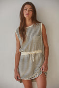 Swen Striped Sleeveless Mini Dress by Boutique 23