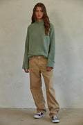 Emile Sweater: Green by Boutique 23