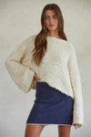 Maybell Sweater Top: Ivory