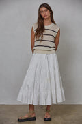 Austen Sleeveless Top: Natural by Boutique 23