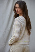 Stitch Charm Sweater: Oatmeal by Boutique 23