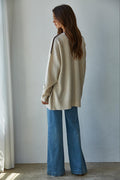 Lotte Contrast Stitch Open Cardigan by Boutique 23