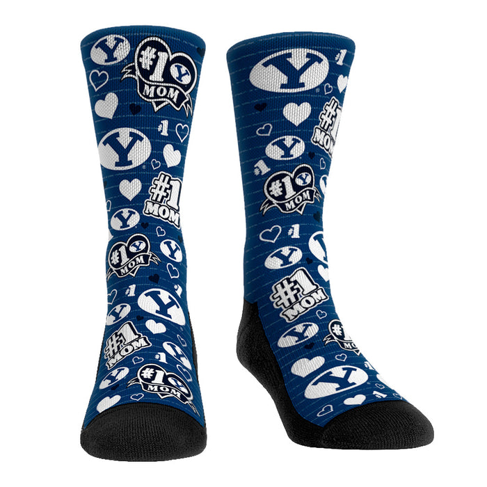 BYU Cougars - #1 Mom by Rock 'Em Socks