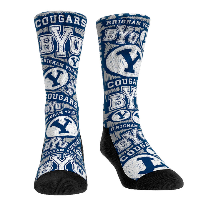 BYU Cougars - Logo Sketch by Rock 'Em Socks