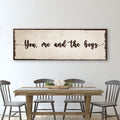 You, Me, And The Boys Sign IV by Tailored Canvases