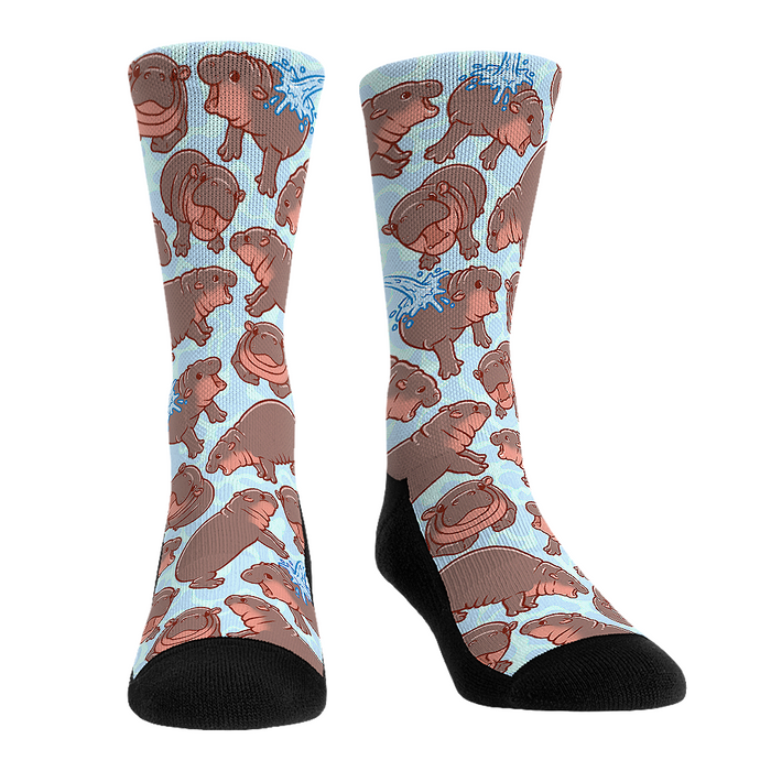 Moo Deng (Baby Hippo) - All-Over by Rock 'Em Socks