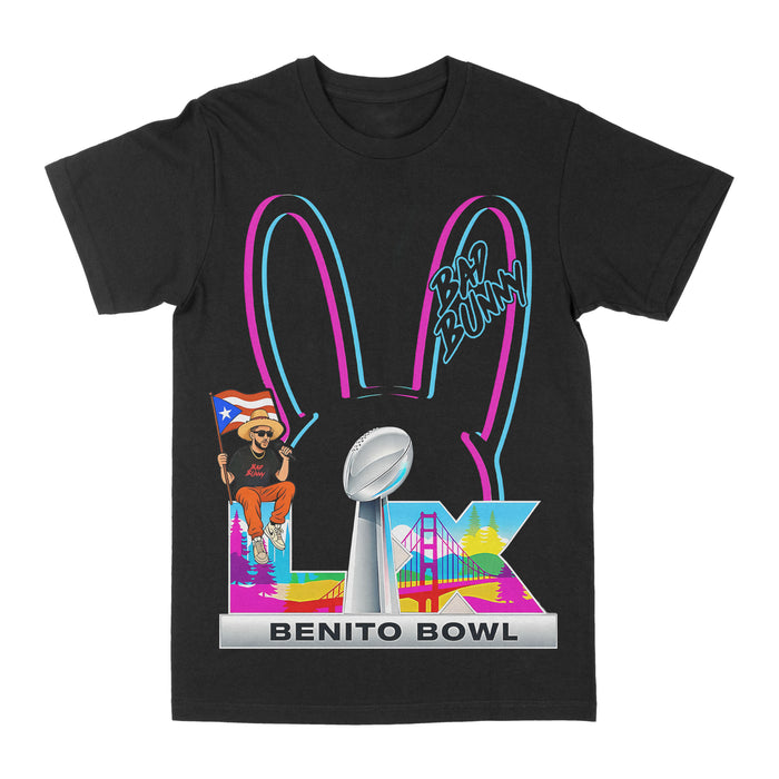 Bad Bunny "Benito Bowl" Graphic Tee by Obsessed with graphic tees