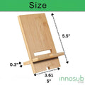 Sublimation Blanks Bamboo Mobile Phone Stand-Holder For iPhone/Android by INNOSUB USA