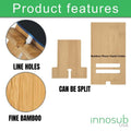 Sublimation Blanks Bamboo Mobile Phone Stand-Holder For iPhone/Android by INNOSUB USA