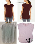 Ideology Lace-Up Lower Back Space Dyed Athletic T-Shirt by Vanessa Jane