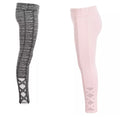 Ideology Big Girls Static-Print Caged Leggings by Vanessa Jane