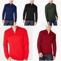 Alfani Mens Quarter-Zip Knit Sweater by Vanessa Jane