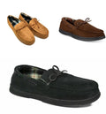 Gold Toe Mens Tie Moccasin Slippers by Vanessa Jane