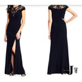 Adrianna Papell Sequin Illusion Neckline Gown, Size 6 by Vanessa Jane