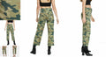 Free People Women's Green Camouflage Jeans by Vanessa Jane