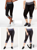 Ideology Womens Workout Colorblock Athletic Leggings by Vanessa Jane