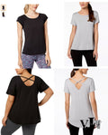 Ideology Womens Crisscross Back Top by Vanessa Jane