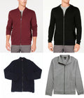 Tasso Elba Mens Zip-Front Heathered Jacket by Vanessa Jane