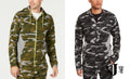 ID Ideology Mens Colorblocked Camo Full-Zip Hoodie by Vanessa Jane