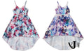 Rare Editions Big Girls Floral-Print High-Low Dress by Vanessa Jane