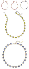 Charter Club Gold-Tone Pave and Stone Collar Necklace by Vanessa Jane