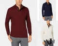 Tasso Elba Mens Supima Mock-Neck Textured Sweater by Vanessa Jane