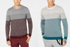 Tasso Elba Mens Colorblocked Supima Pullover Sweater