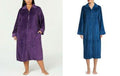 Miss Elaine Textured Fleece Long Zip Robe by Vanessa Jane