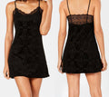 International ConceptsBurnout Lace-Trim Velvet Chemise by Vanessa Jane